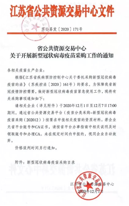 省級新冠疫苗采購目錄公布,！國藥、科興三款疫苗入選,！
