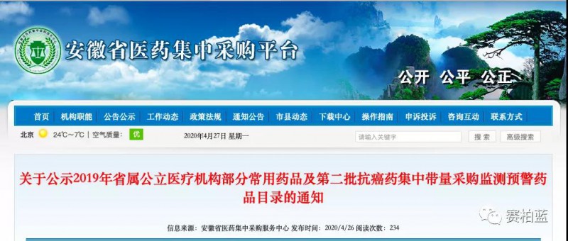 安徽169個(gè)藥被重點(diǎn)監(jiān)控 35個(gè)藥品集采成功